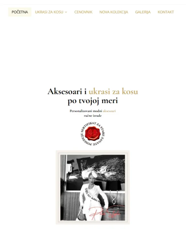 Pavo Style hero sekcija